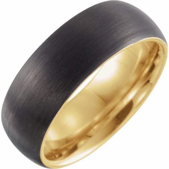 Tungsten Half Round Band