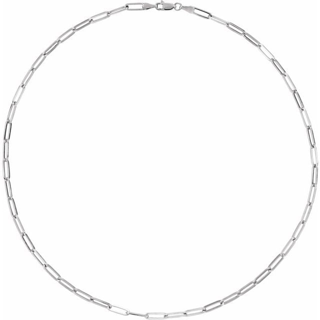 3.85 mm Paperclip-Style Chain