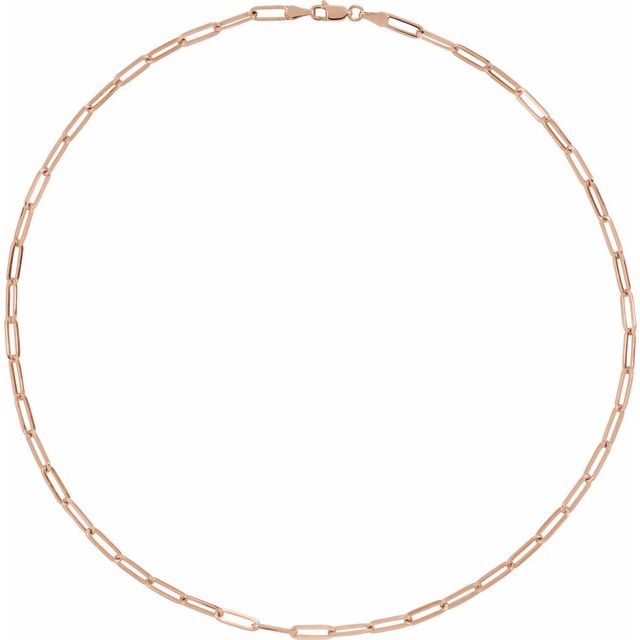 3.85 mm Paperclip-Style Chain