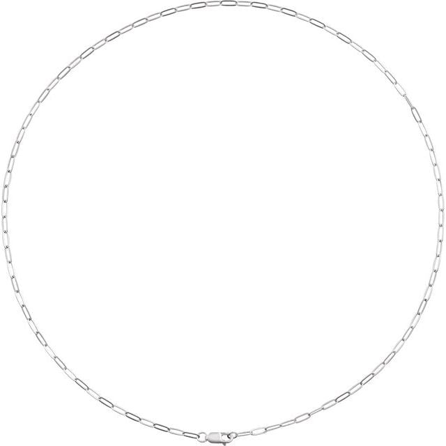 2.1 mm Paperclip-Style Chain