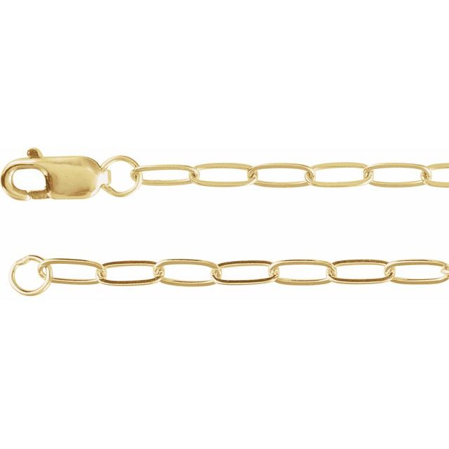 2.1 mm Paperclip-Style Chain