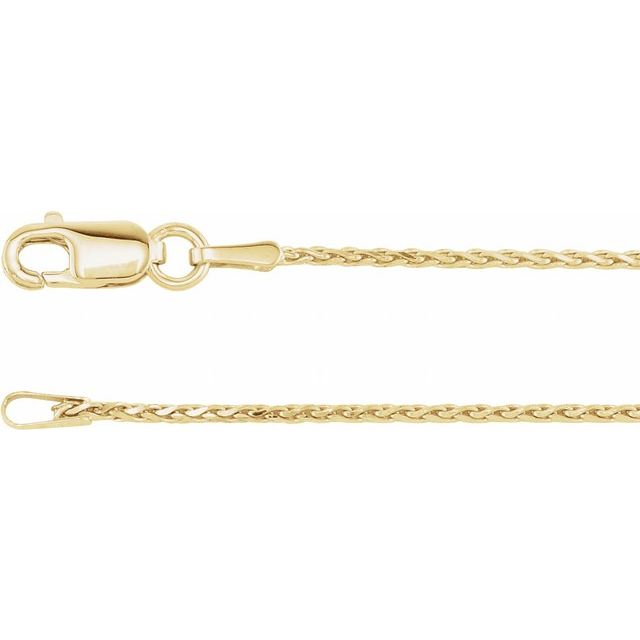 1.05 mm Diamond-Cut Wheat Chain