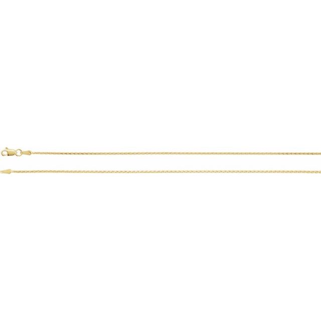 1.05 mm Diamond-Cut Wheat Chain