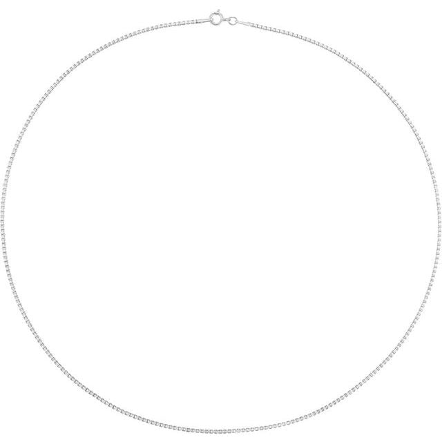 1.3 mm Diamond-Cut Box Chain