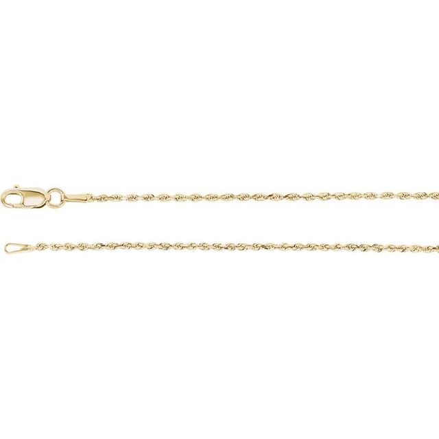 3.9 mm Diamond-Cut Rope Chain