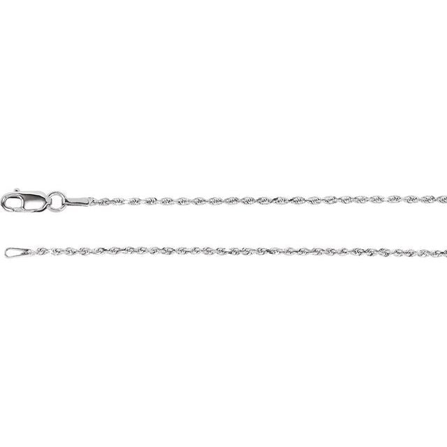 3.9 mm Diamond-Cut Rope Chain