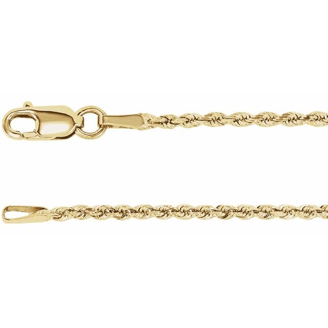 3.9 mm Diamond-Cut Rope Chain