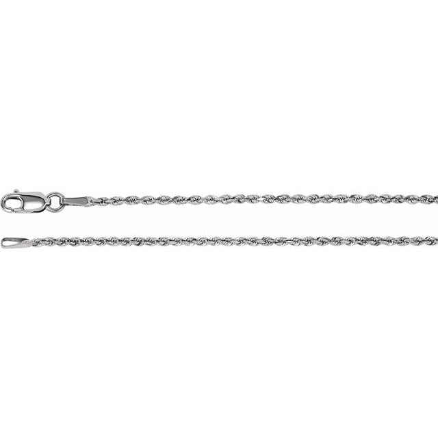 3.9 mm Diamond-Cut Rope Chain