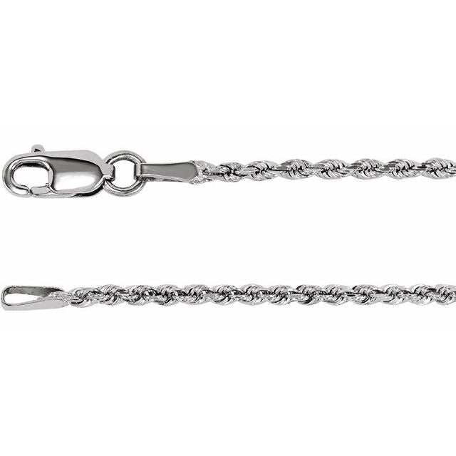 3.9 mm Diamond-Cut Rope Chain