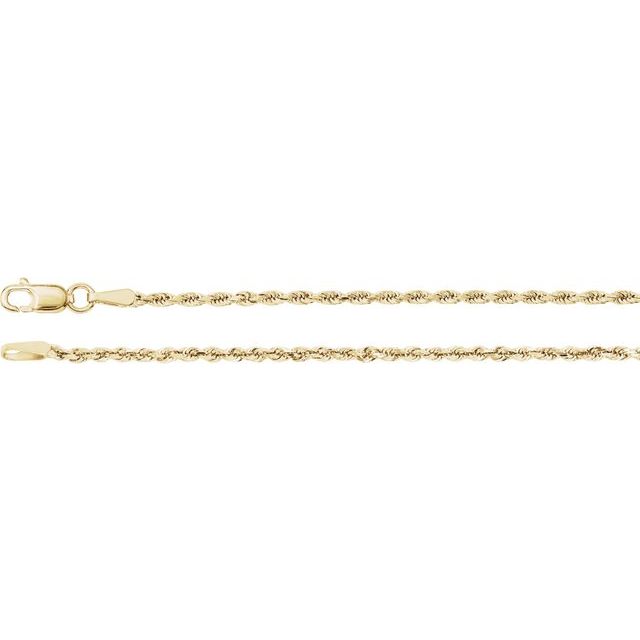 3.9 mm Diamond-Cut Rope Chain