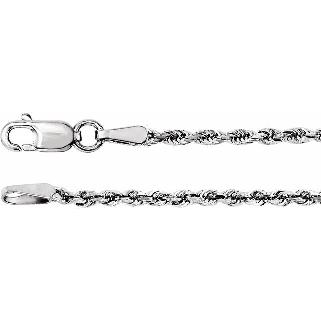 3.9 mm Diamond-Cut Rope Chain