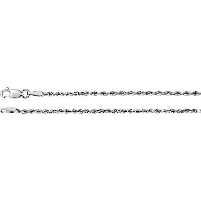 3.9 mm Diamond-Cut Rope Chain