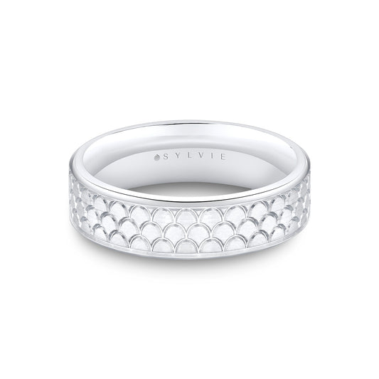Heritage Engraved Mens Band - Ivan