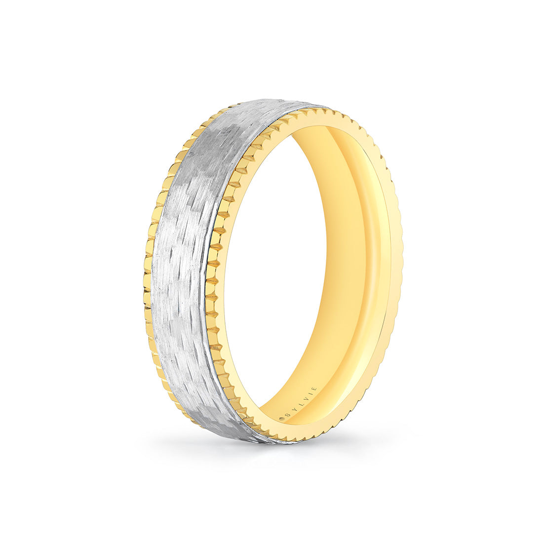 Heritage Two Tone Brushed Mens Band - Anthony