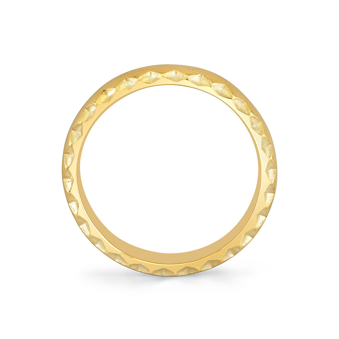 Fluted Shell Brushed Mens Band - Vaughn