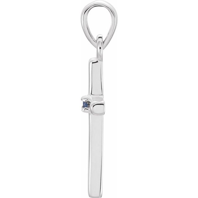 Birthstone Cross Pendant