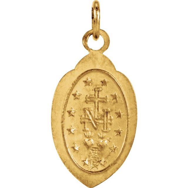 Oval Miraculous Medal Necklace or Pendant