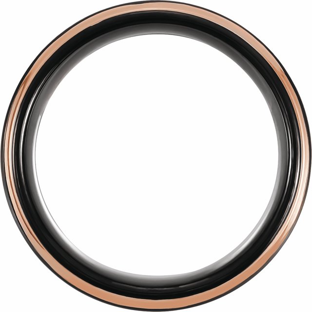 Tungsten Flat Grooved Band