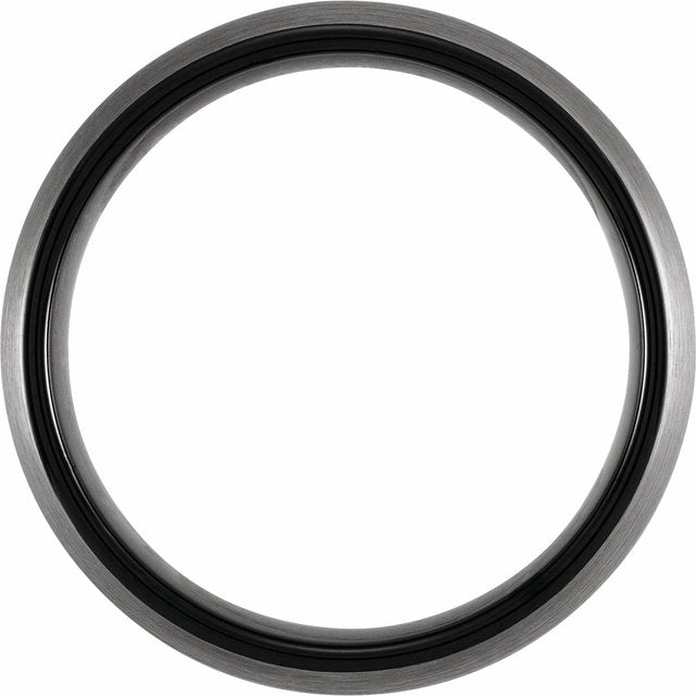 Tungsten Half Round Band