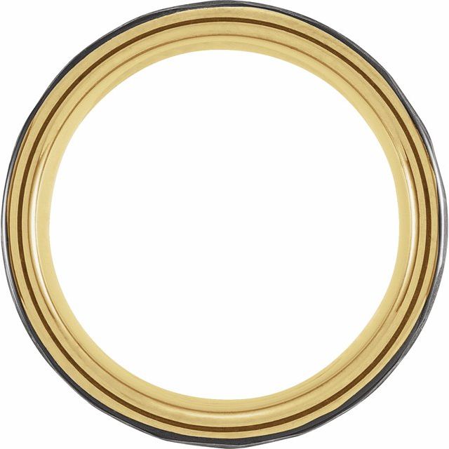 Tungsten Flat Grooved Band