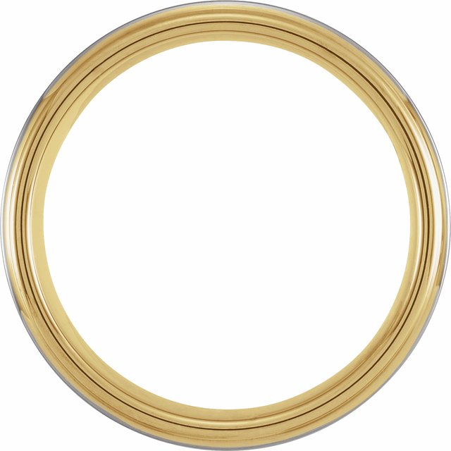Tungsten Flat Stepped Edge Band