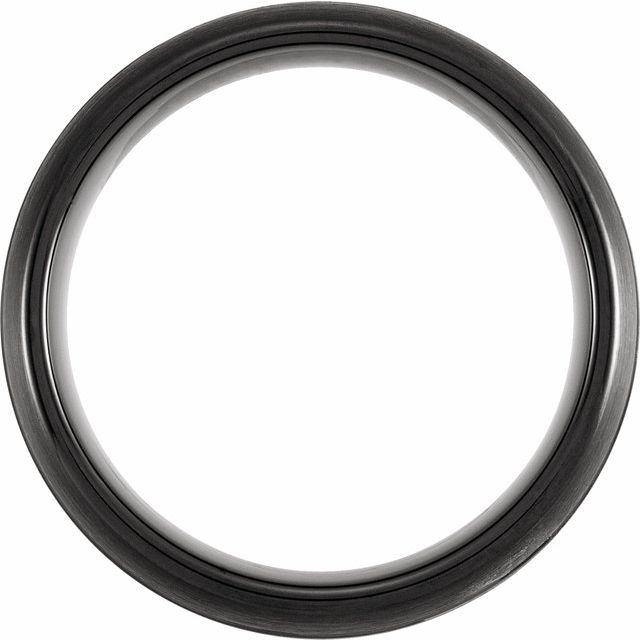 Tungsten Half Round Grooved Band