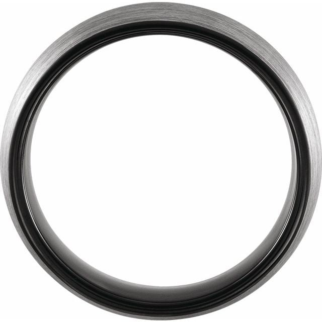 Tungsten Half Round Band