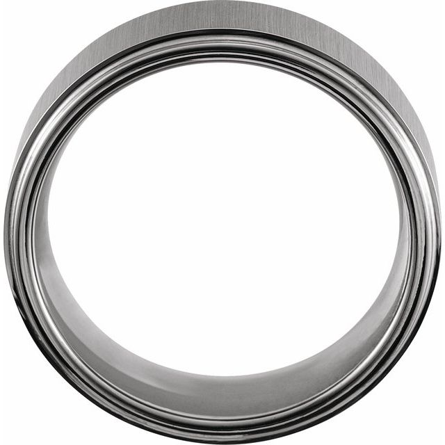 Tungsten Rounded Edge Band