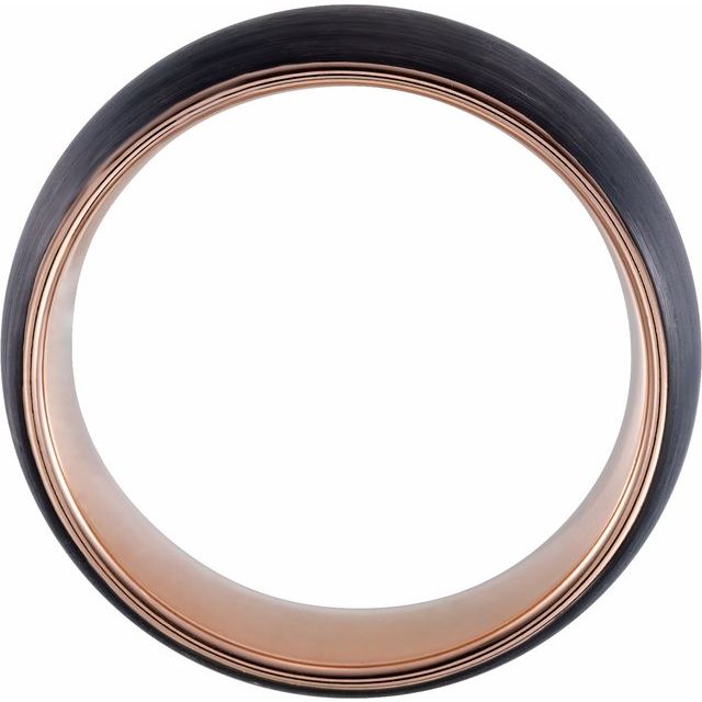 Tungsten Half Round Band