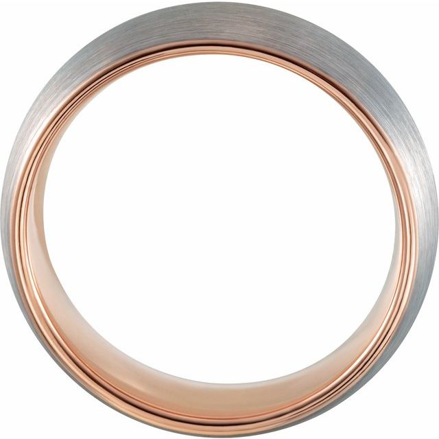 Tungsten Half Round Band